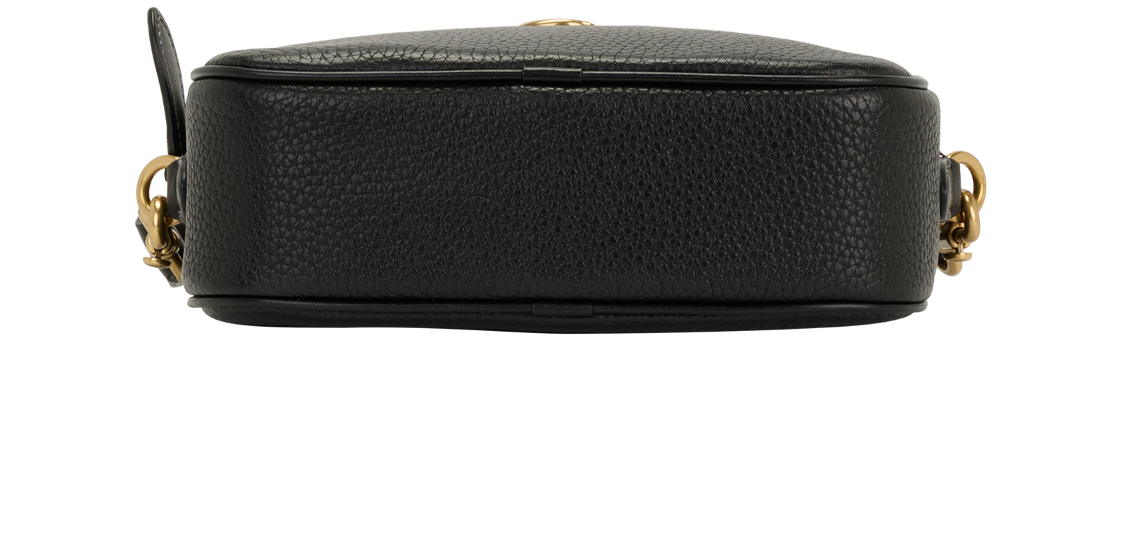 Camera Bag, &pound;150, Handbags, Black, Leather, Top view